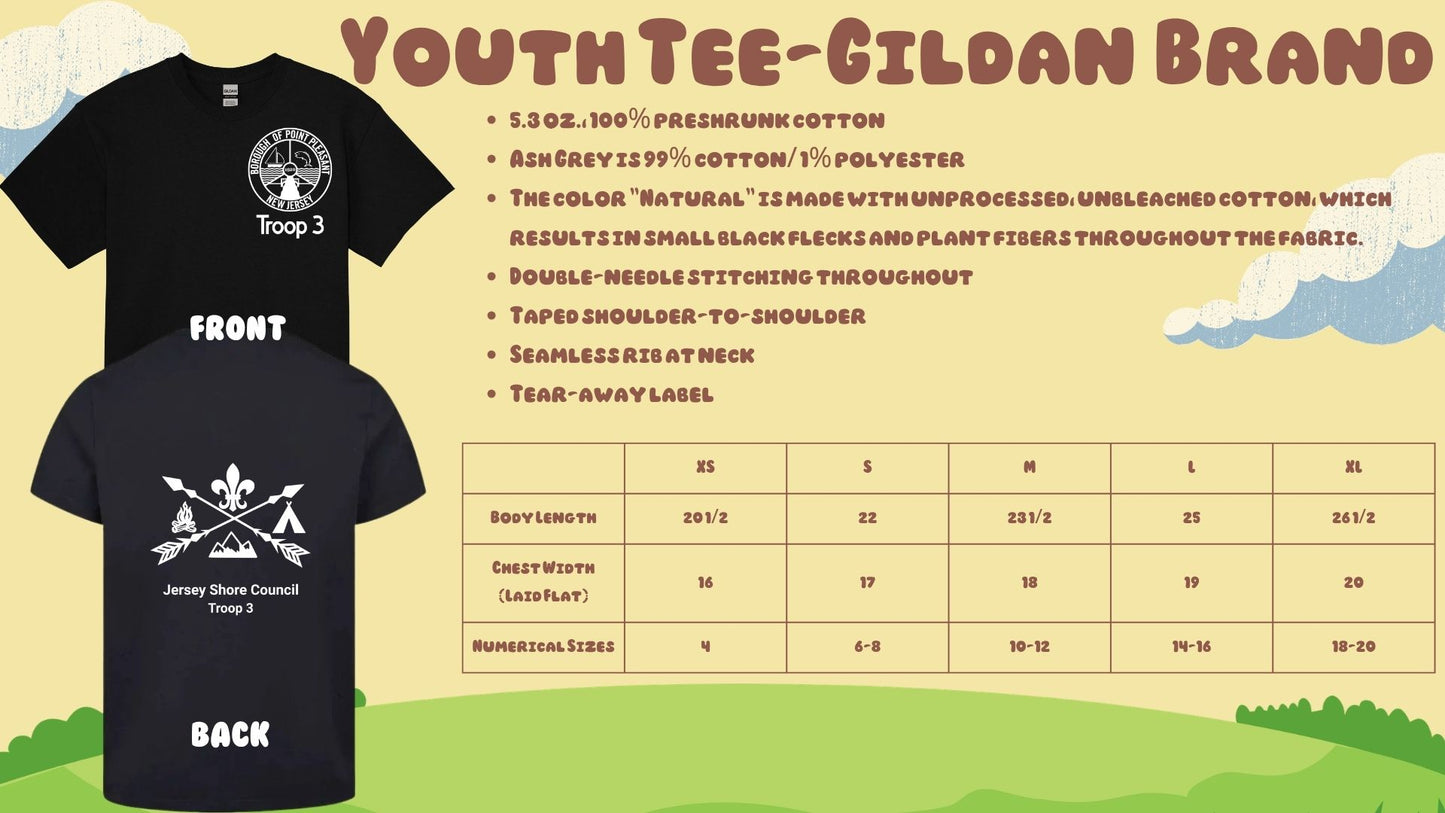 ⛺Troop 3 Short Sleeve Tees⛺