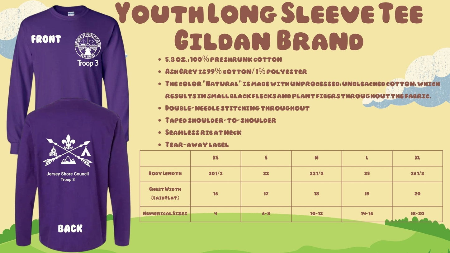 ⛺Troop 3 Long Sleeve Tees⛺