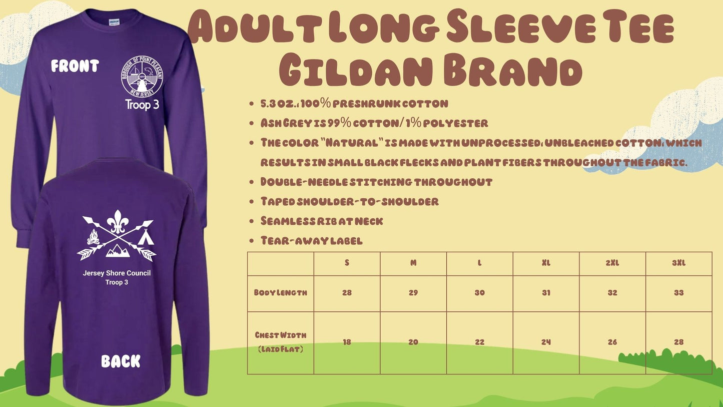⛺Troop 3 Long Sleeve Tees⛺