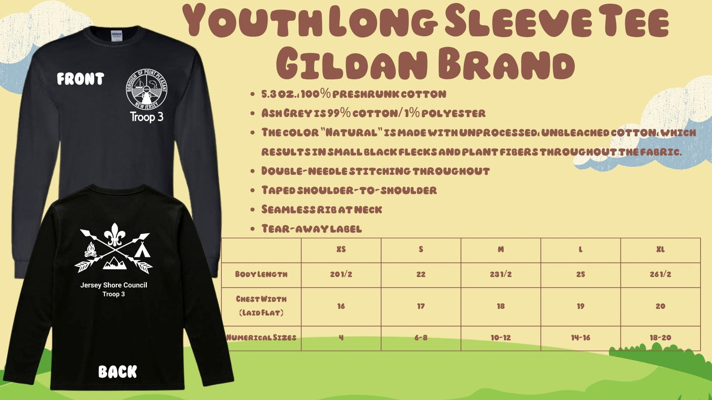 ⛺Troop 3 Long Sleeve Tees⛺