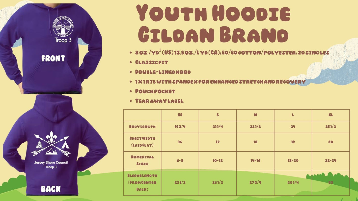 ⛺Troop 3 Hoodies⛺