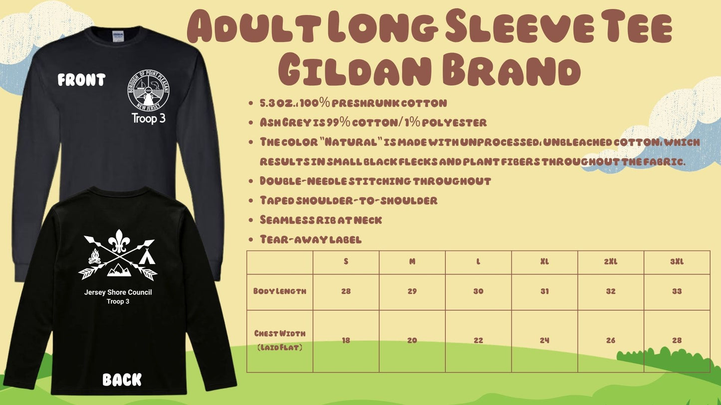 ⛺Troop 3 Long Sleeve Tees⛺