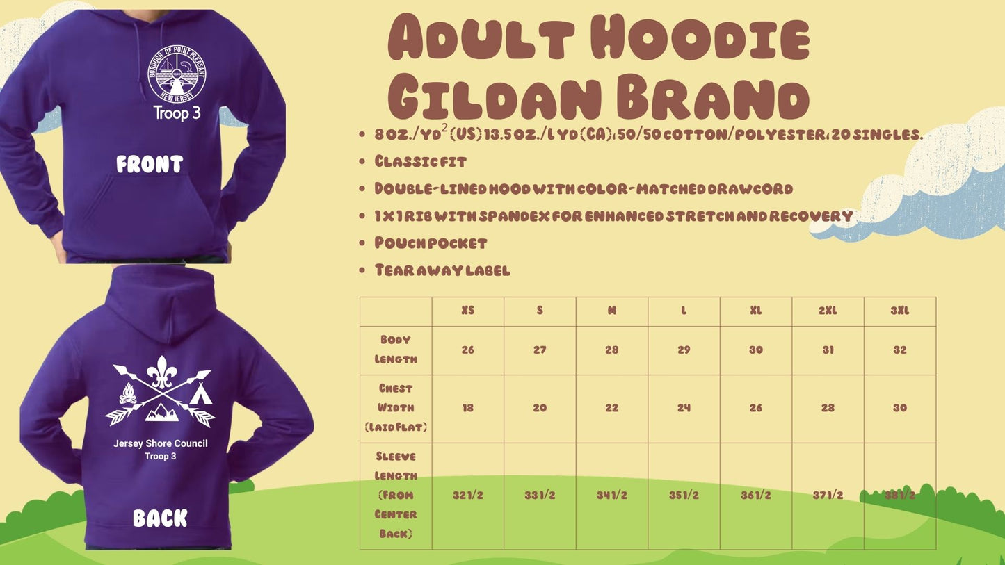 ⛺Troop 3 Hoodies⛺