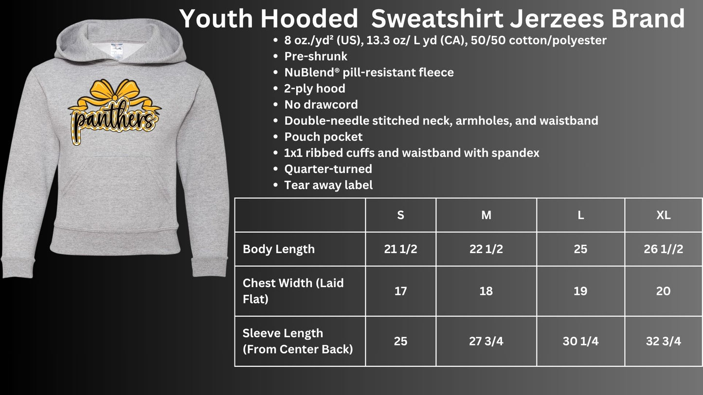 🐾Panthers Bow Hoodie Sweatshirt🐾