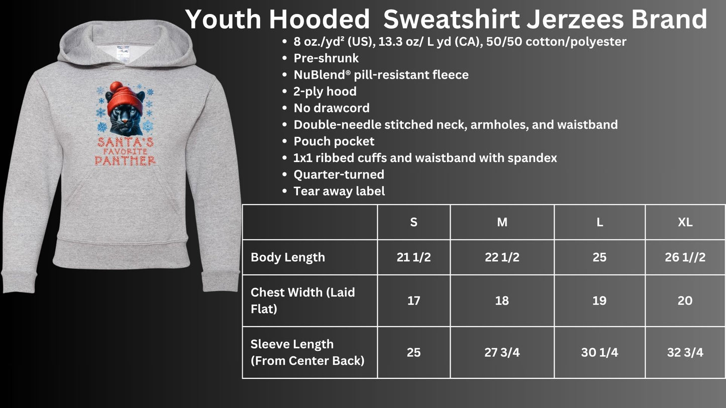 🐾🎄Santa's Favorite Panther Hoodie🎅🐾