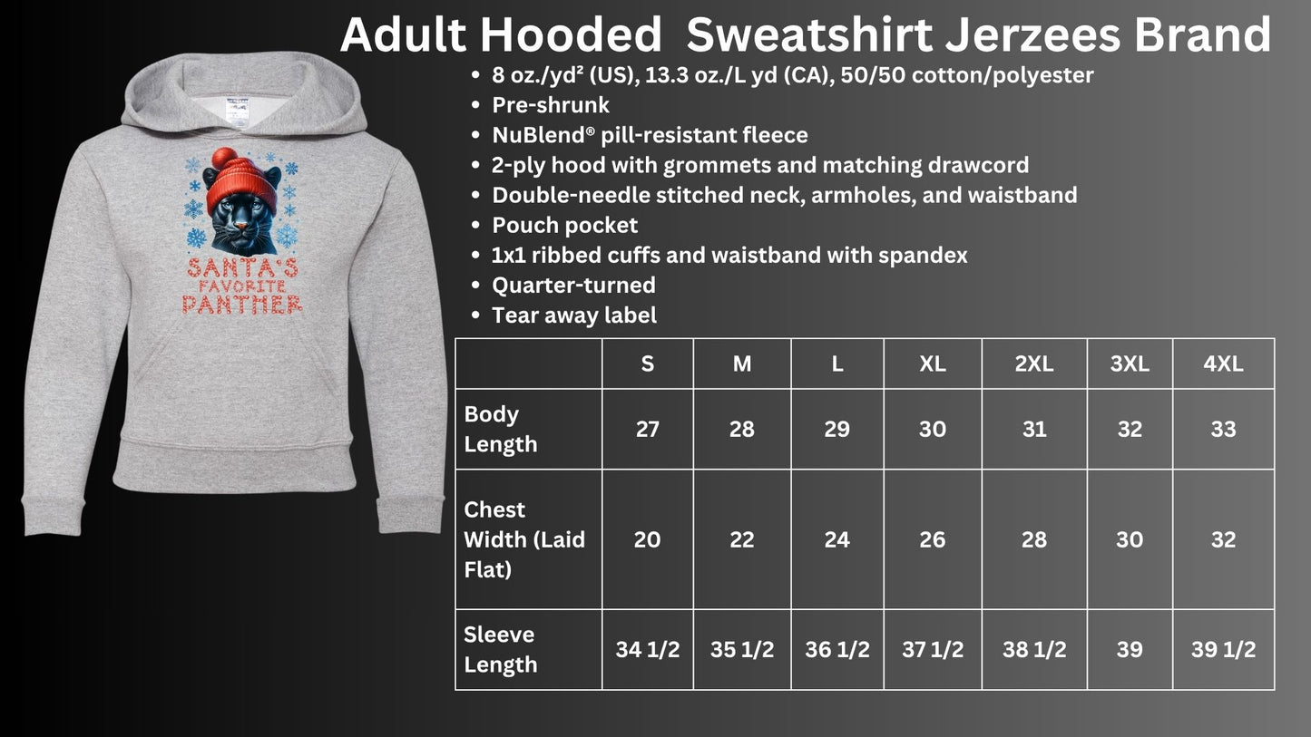 🐾🎄Santa's Favorite Panther Hoodie🎅🐾