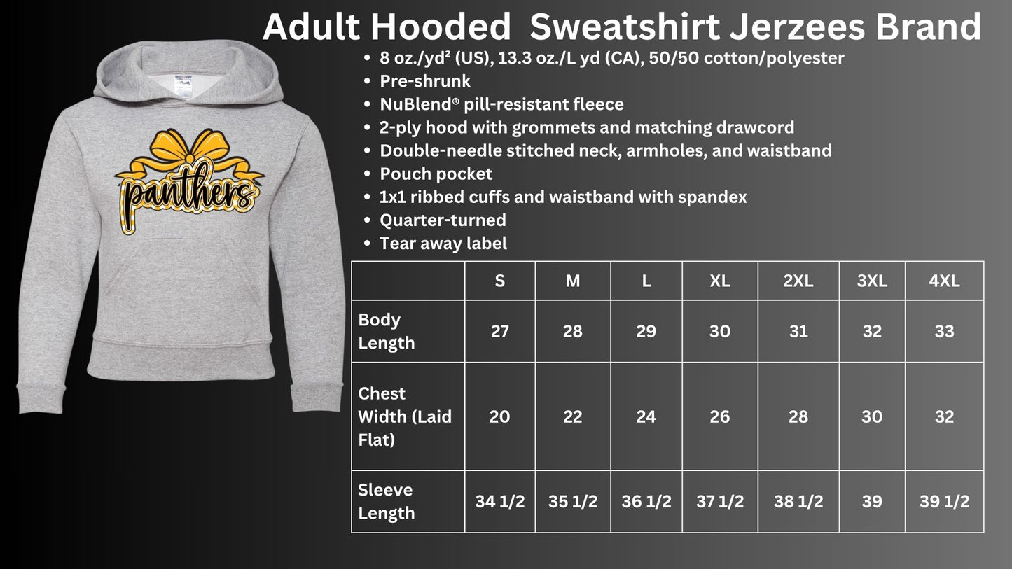 🐾Panthers Bow Hoodie Sweatshirt🐾