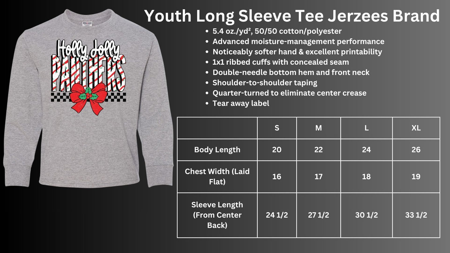 🐾🎄Holly Jolly Panthers Long Sleeve Tee🎅🐾