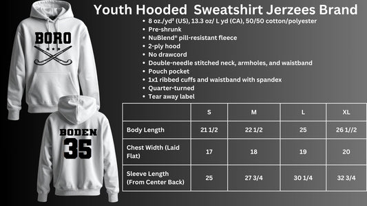 🐾🏒MMS Field Hockey GREY Hoodie Sweatshirt🏒🐾