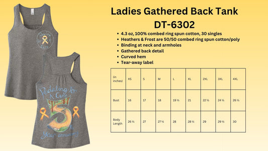 🎗️Ladies Gathered Back Tank🎗️
