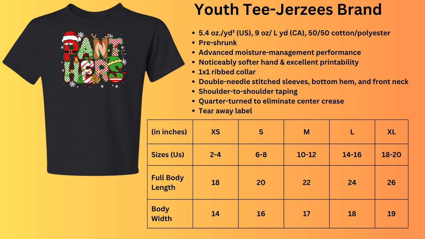 🐾🎄Christmas Panthers Short Sleeve Tee🎅🐾