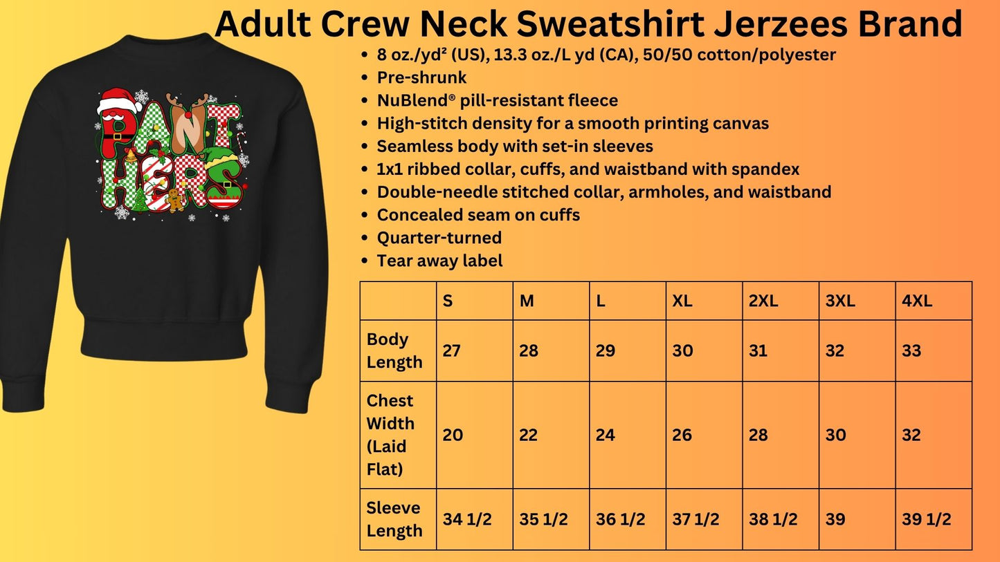 🐾🎄Christmas Panthers Crew Neck Sweatshirt🎅🐾