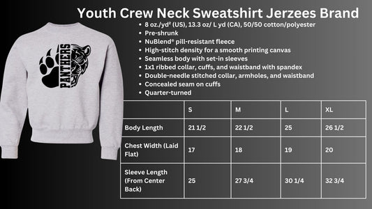 🐾1/2 Claw 1/2 Panther Crew Neck Sweatshirt🐾