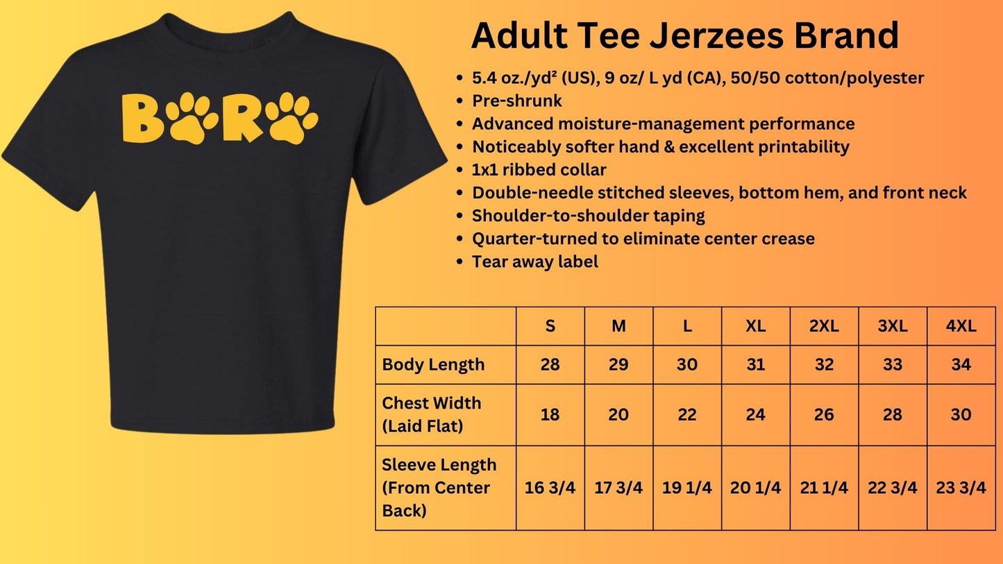 🐾B🐾R 🐾Short Sleeve Tee🐾