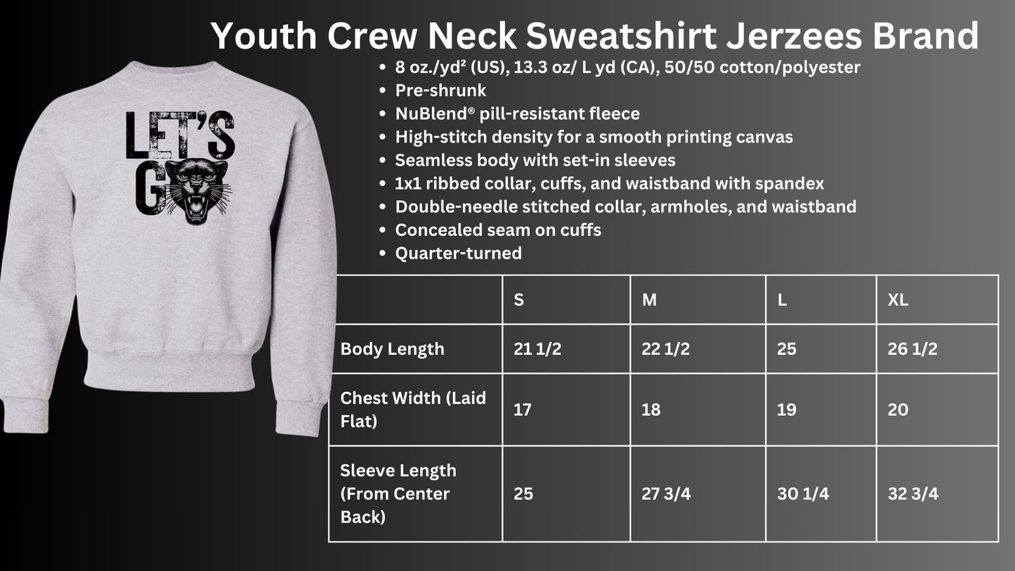 🐾MMS Let's Go Panthers Crew Neck Sweatshirt🐾