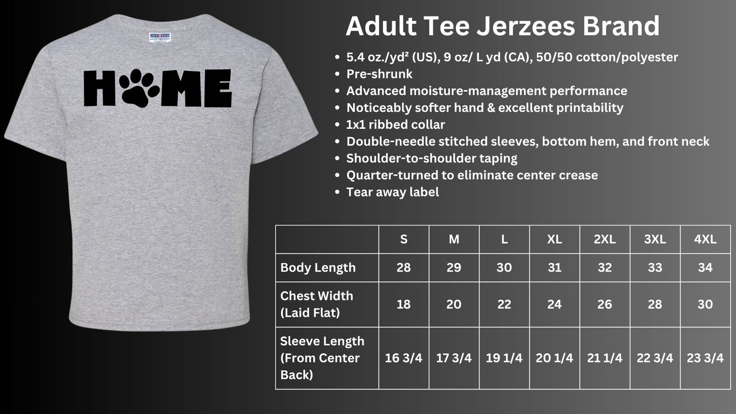 🐾H🐾ME Short Sleeve Tee🐾