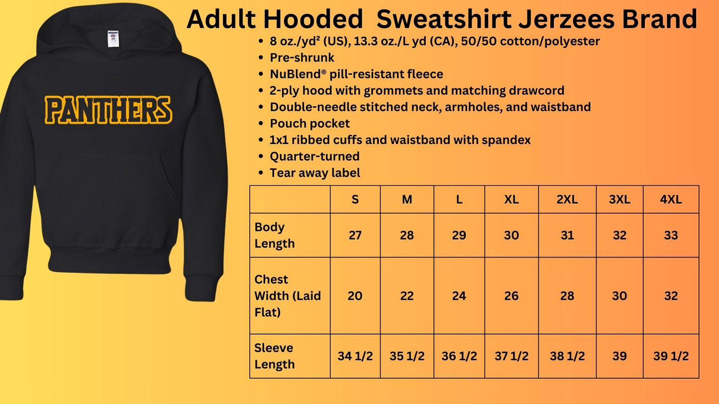 🐾MMS PANTHERS outline Hoodie Sweatshirt🐾