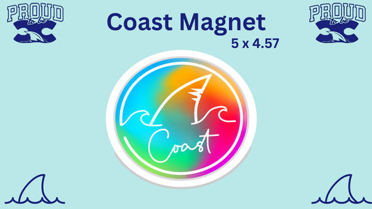 🦈Coast Tie Dye Car Magnet🦈