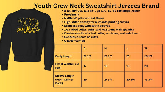 🐾MMS Panthers on Beach Crew Neck Sweatshirt🐾