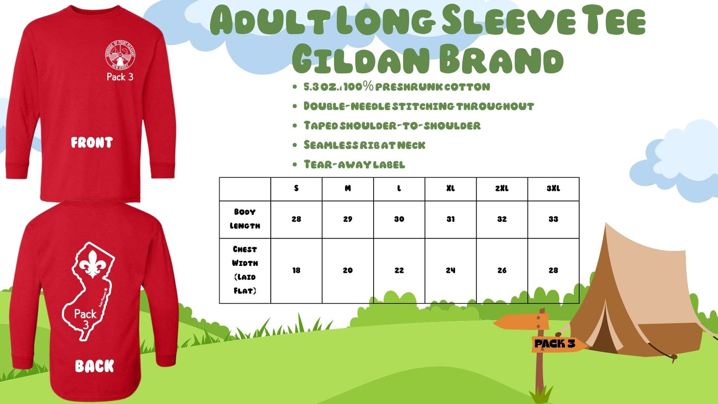 ⛺Pack 3 Long Sleeve Tees⛺