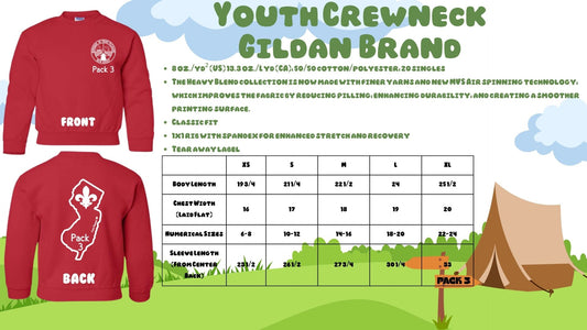 ⛺Pack 3 Crew Neck Sweatshirts⛺