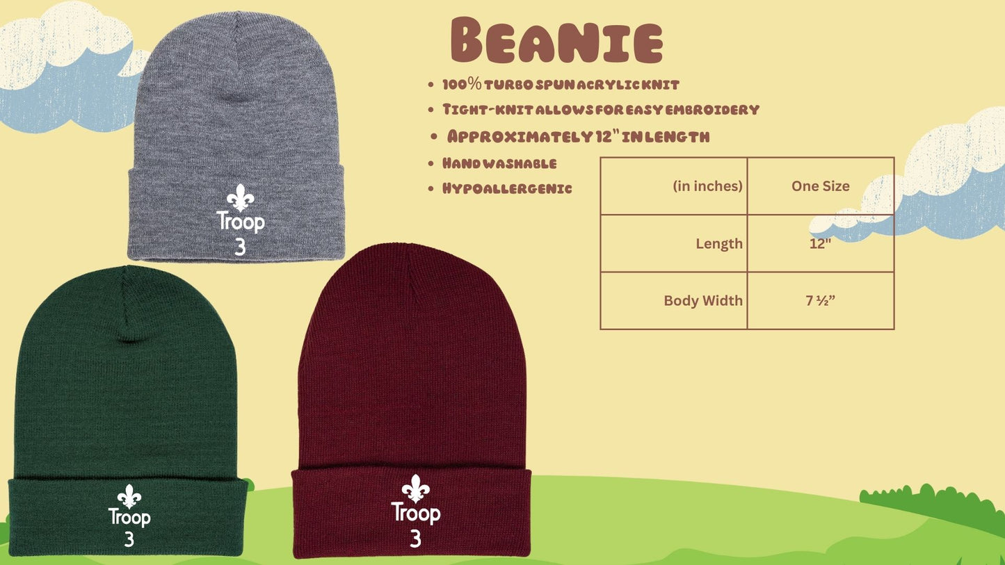 ⛺Troop 3 Beanie⛺