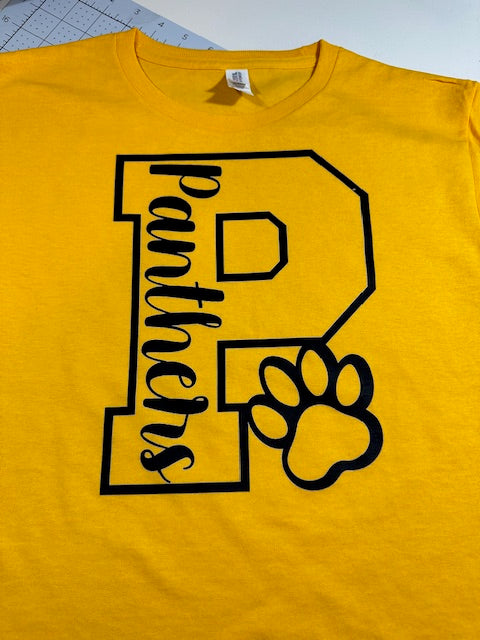 🐾MMS P is for Panther GOLD Short Sleeve Tee🐾