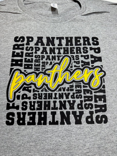 🐾 MMS Panthers Black/Yellow Short Sleeve Tee🐾