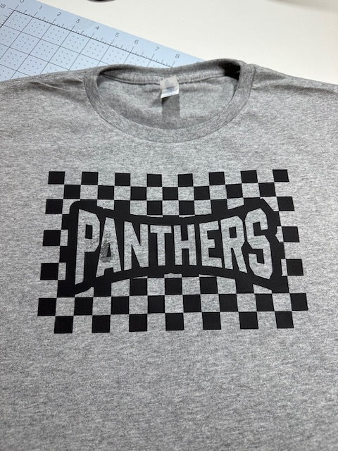 🐾MMS Panthers Checkered Long Sleeve Tee🐾